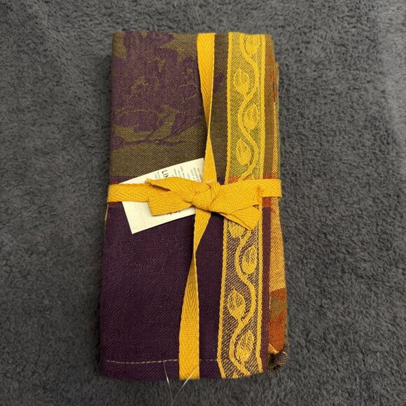 Cedar Crest Yarn Dyed Cotton Woven Jacquard Set Of 4 Napkins Linens-N-Things - Picture 8 of 10